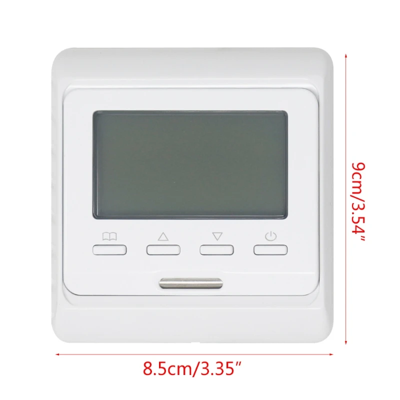 

16A 230V AC Digital Electric Water Heating Temperature Controller LCD Programmable Room Air Floor Thermostat