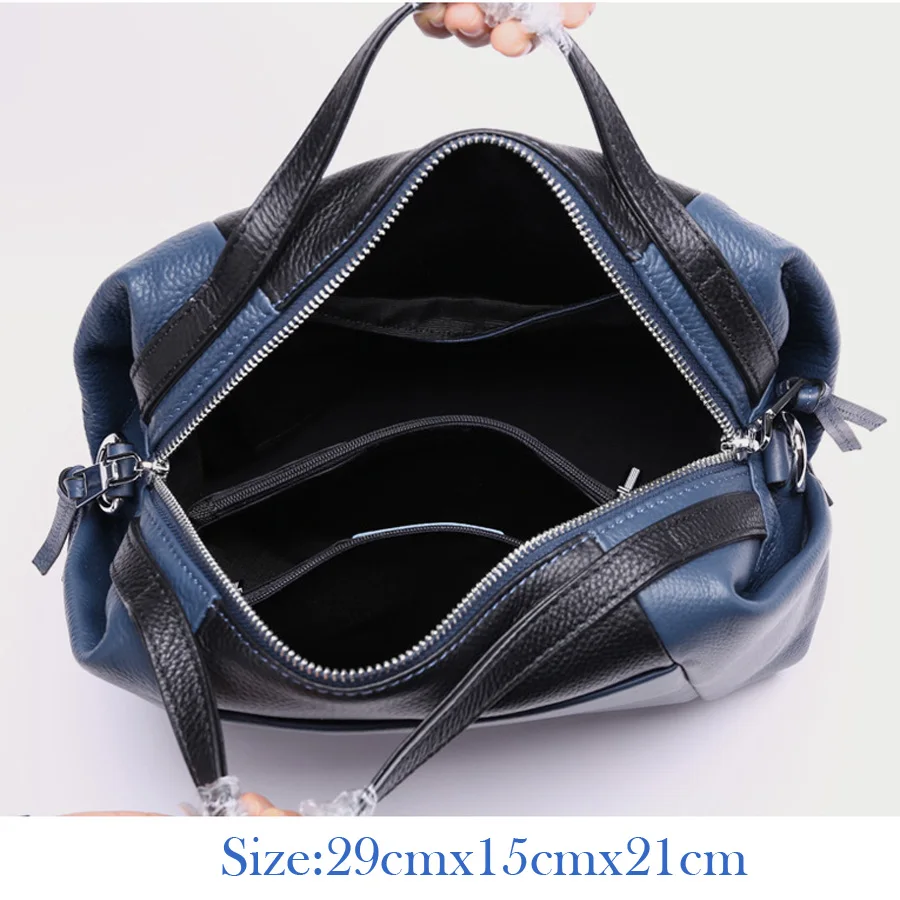 Осенне зимняя женская сумка из мягкой коровьей кожи в Корейском стиле брендовая