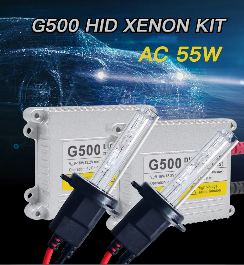 AC 55 Вт D2S комплект ксеноновой лампы ксеноновые H7 H4 H1 H11 H3 9005 HB3 9006 HB4 881 D2C G500 тонкий hid комплект 4300 К 5000 6000 8000 XENON D2S