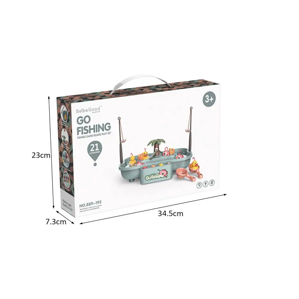 

Children's Magnetic Fishing Toy Fishing Platform Water Play Game Music Electric Circulation Fishing Duck Games For Kids