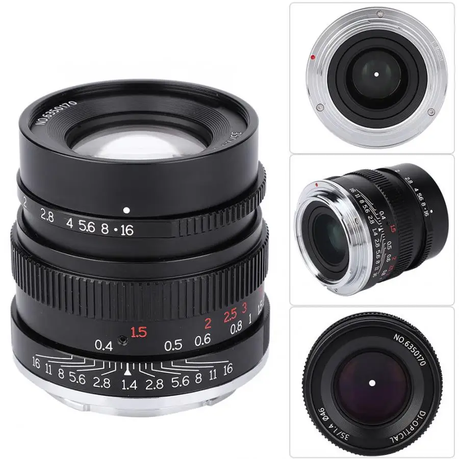 35 мм F1.4 полный кадр объектив для Sony E Mount A7 A7 A7R A7RII A7S A7SII A6500 A6300 A6000 A5100 A5000 X-A10 X-A2 X-A3 FX Mount Cam
