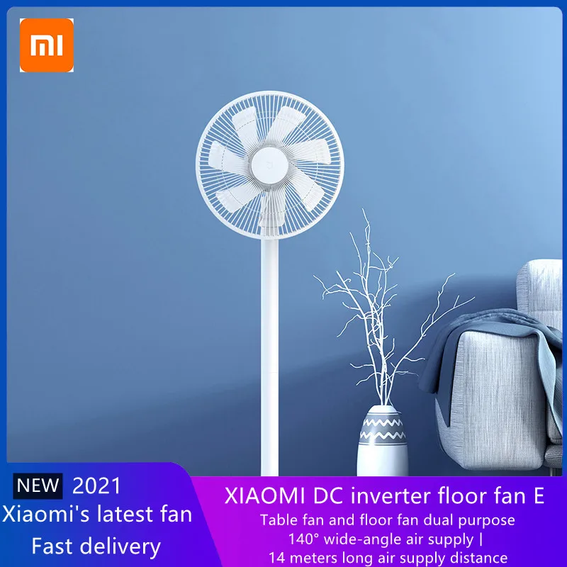 Новый напольный вентилятор XIAOMI 2021 с инвертором постоянного тока настольный