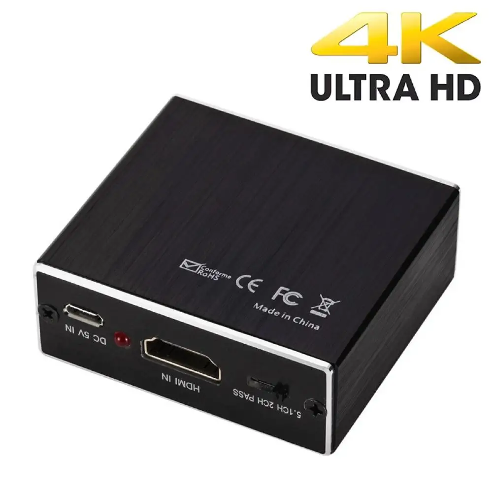

HDMI-compatible to 4K HDMI-compatible SPDIF 3.5mm Audio Video Converter Extractor Splitter Adapter