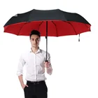 Ветрозащитный двухслойный зонт, полностью автоматический, от дождя, для мужчин и женщин, прочный роскошный деловой большой аксессуар, 10 к