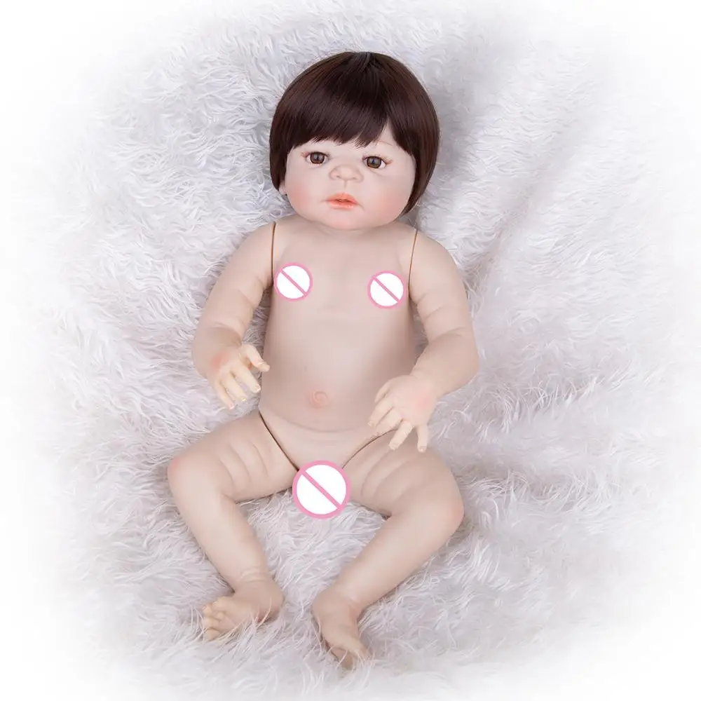 Милая силиконовая кукла KEIUMI 23 дюйма девочка Playmates Реалистичная младенец Reborn 57 см