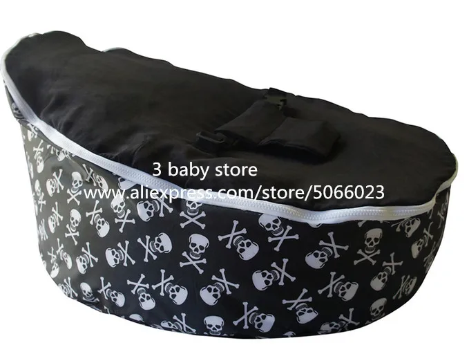 Детское Кресло мешок с рисунком пиратского черепа портативные кровати для
