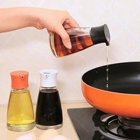 oil dispenser glass bottle container jar vinegar condiment soy sauce pot portable easy clean durable