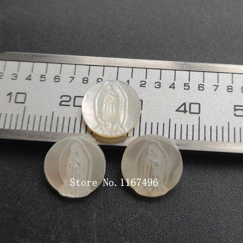 50 шт./лот 10 мм натуральные девственные гуадалупы перламутровые ракушки для