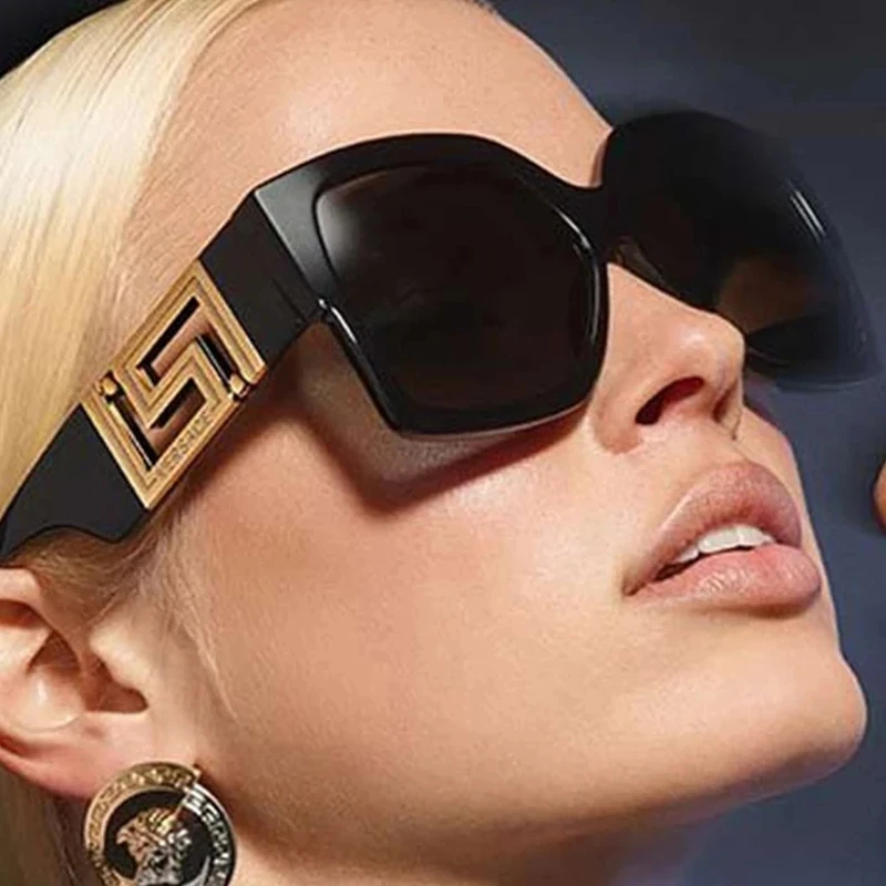 

Fashions Retro Sunglasses 2021 Irregular Polygon New Brand Sun Glasses Trends Female Luxury Brand Shades Women UV400