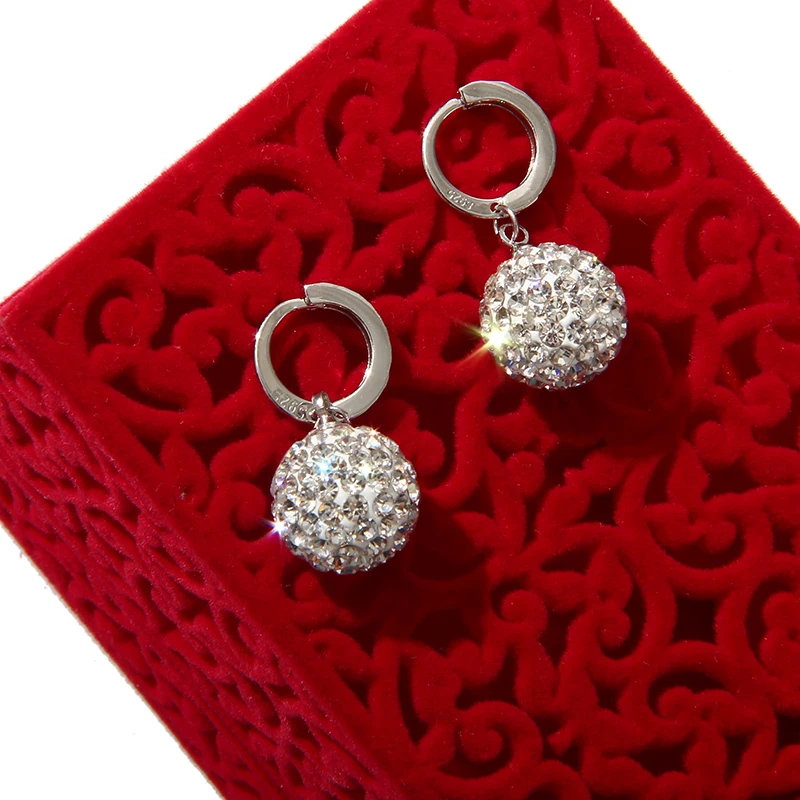 Новое поступление серьги с искусственными кристаллами для женщин корейские