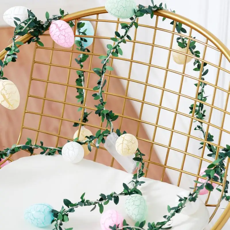 

10Leds Egg Led String Light Easter Fairy String Lights Wedding Party Ornament Garland Easter Decorations For Home weeding