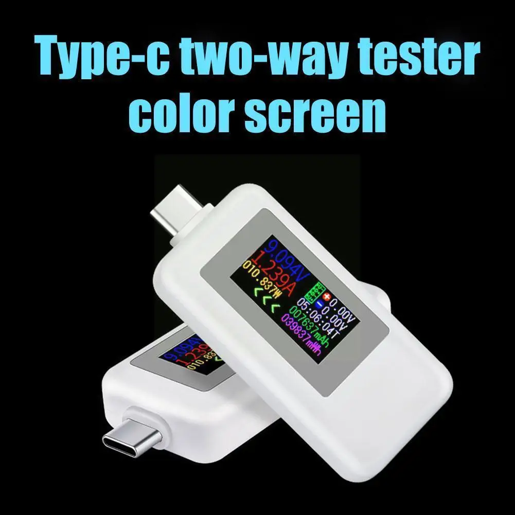

10 In 1 Type-c Color Display Usb Tester 0-5a Current Ammeter Charger Meter Mobile 4-30v Battery Usb Voltage Power L3a9