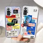 Чехол для Redmi Note 10 Pro, чехол для Xiaomi Redmi Note 9 Pro 11 10S 8, чехол Poco X3 Pro M4 M3 F3, чехол для Redmi 9 10 8A, прозрачный мягкий чехол