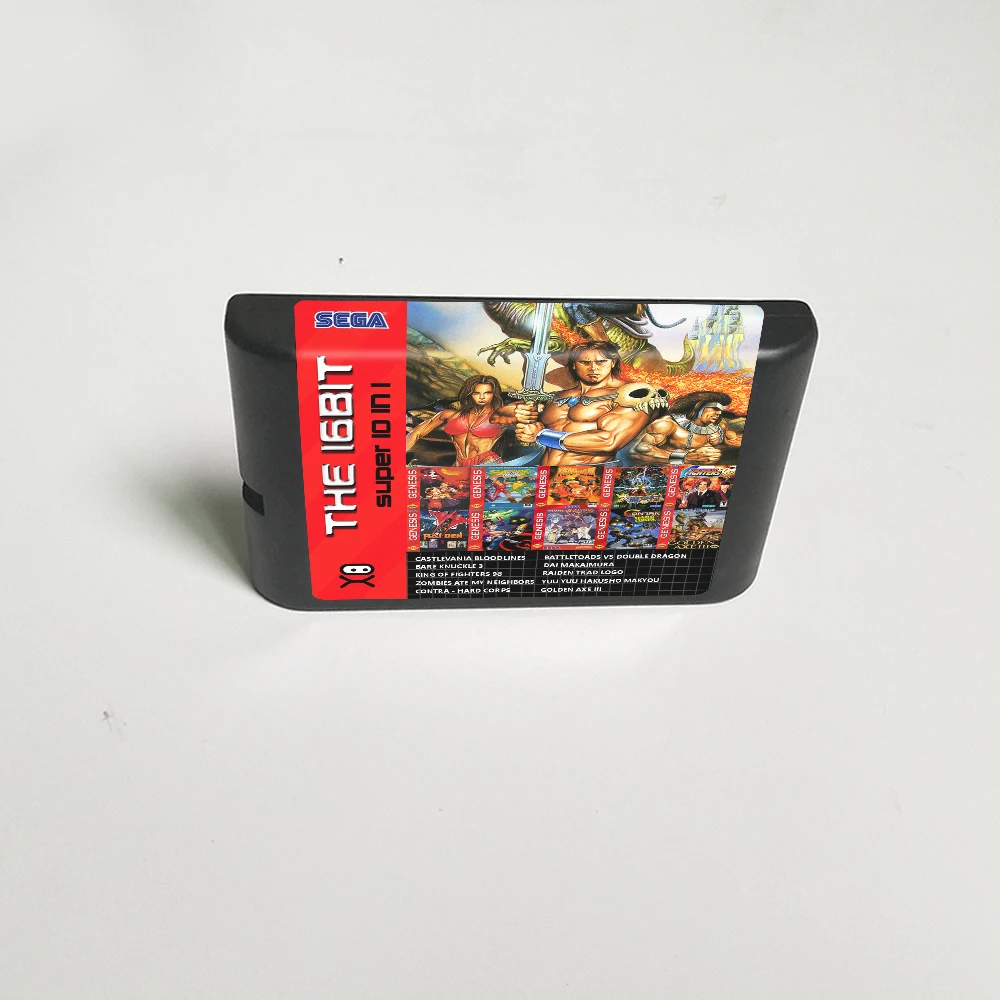10 в 1 Golden Axe III боевой автомат Castlevania Bloody lines игровая карта Yuu Hakusho 16 бит MD для консоли