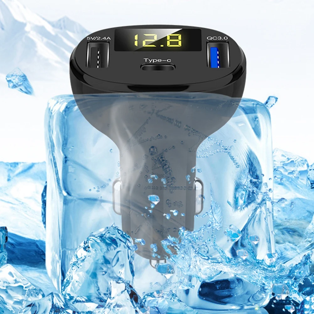 

5V2.4A QC3.0 Dual USB Fast Charge Car Charger Cigarette Lighter Adapter Socket Universal Fit For Car RV SUV Racing Car Truck