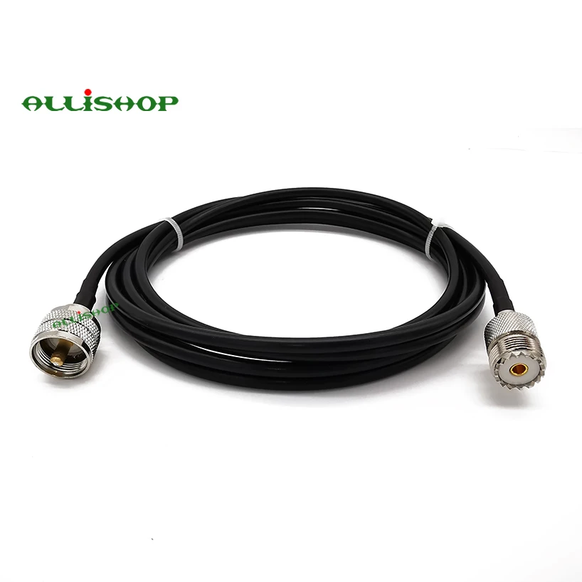 

UHF PL-259 Штекерный UHF SO-239 женский LMR195 антенный Удлинительный кабель для транспортного средства CB радио Ham радио двухстороннее радио fm-передатч...