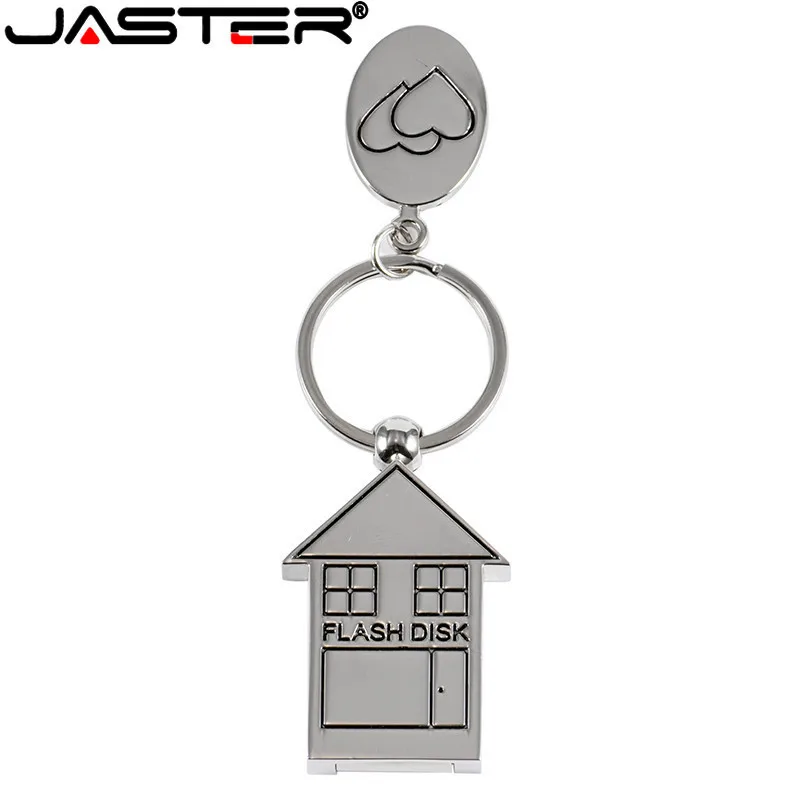 Флэш накопитель JASTER металлический дом серебристый флеш 4 ГБ 8 16 32 64 флэш диск