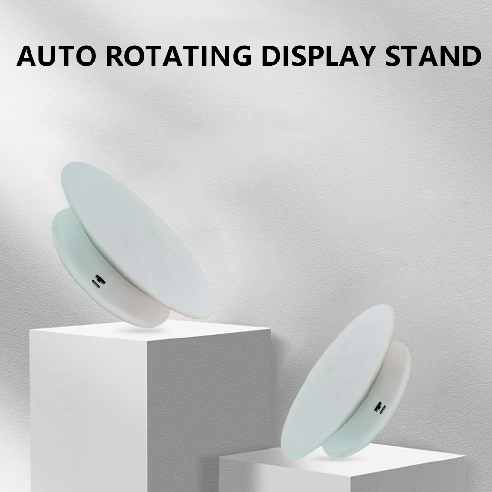 

Electric Display Rotating Stand Round Turntable Velvet Top Electric Motorized 360 Rotating Table Photo Photography Props