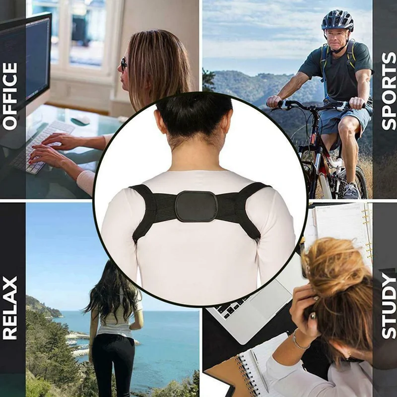 

Unisex Invisible Back Shoulder Posture Corrector Orthotic Spine Support Belt MC889