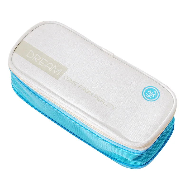 Новый цветной холщовый эластичный чехол для карандашей двухслойный