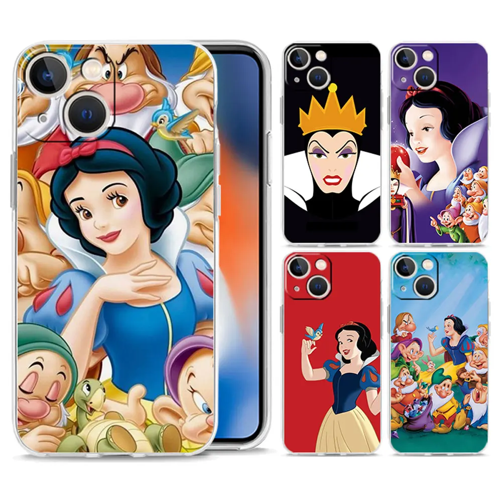 

Disney Seven Dwarfs Case for Apple iPhone 13 12 11 Pro 12 Mini 13 Pro Max Transparent Soft Cover Coque Funda Capa Shell Caso Bag