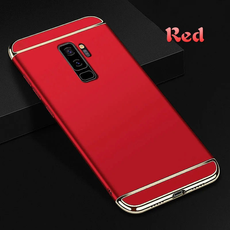 

For Galaxy S9 Plus Mobile Phone Case S8 S10 S20 S21 UItra Electroplating Fitted Frosted Hard Shell Anti-knock Cover