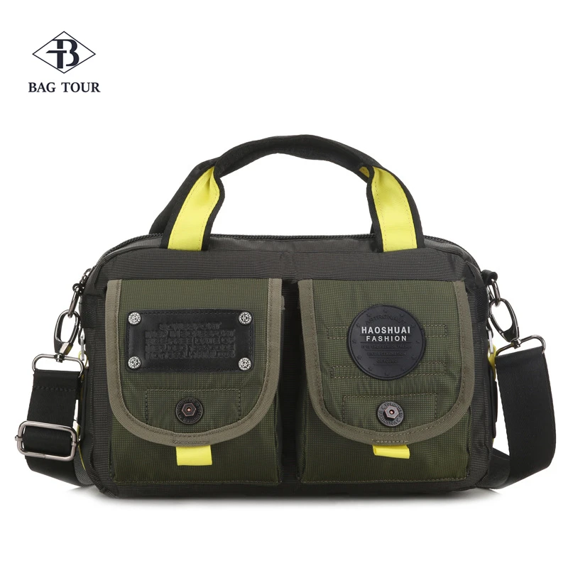 Нейлоновая сумка через плечо Молодежная однотонная сумка-мессенджер из прочной