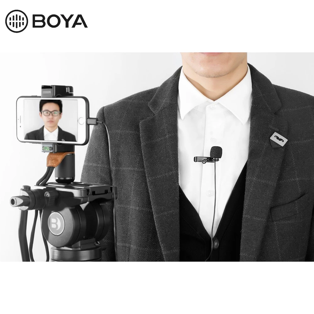 BOYA BY-DM1 Lavalier микрофон для iOS iPhone Xs Xr 8 7 SE 6S iPad Pro Air mini 2 iPOD TOUCH MFi Сертифицированный