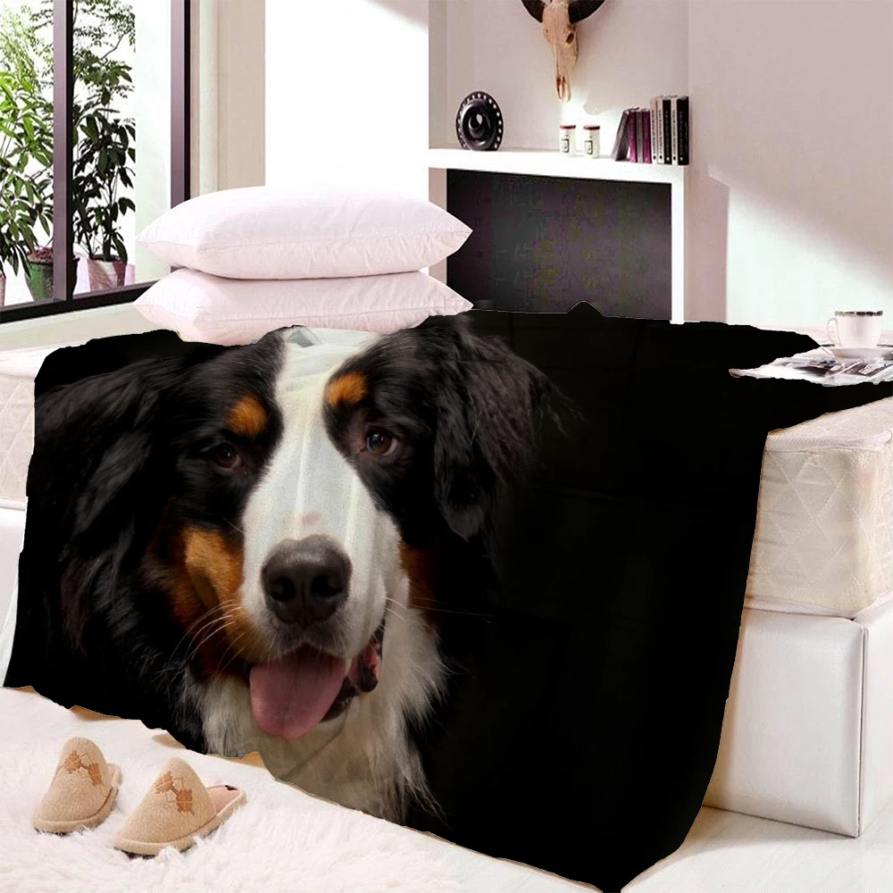 3D Pet Dog коллекция шерпа одеяло 3d животное Мопс плюшевое бульдог Хаски Доберман