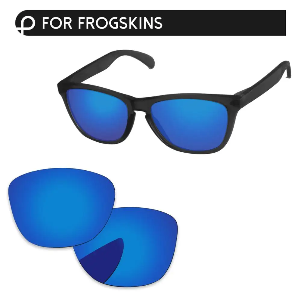 PapaViva поляризованные Сменные линзы для аутентичных Frogskins OO9013 солнцезащитные очки UVA и UVB Защита-несколько вариантов - Цвет линз: Deep Blue