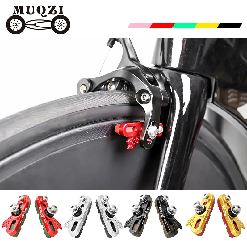 

MUQZI Carbon Wheel Brake Pads Caliper Brake Block MTB Road Folding Bicycle For Carbon Wheels Brake Shoes