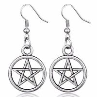 witch pentagram earrings gothic earrings emo earrings witchy earrings punkn disorder etsys witches best seller