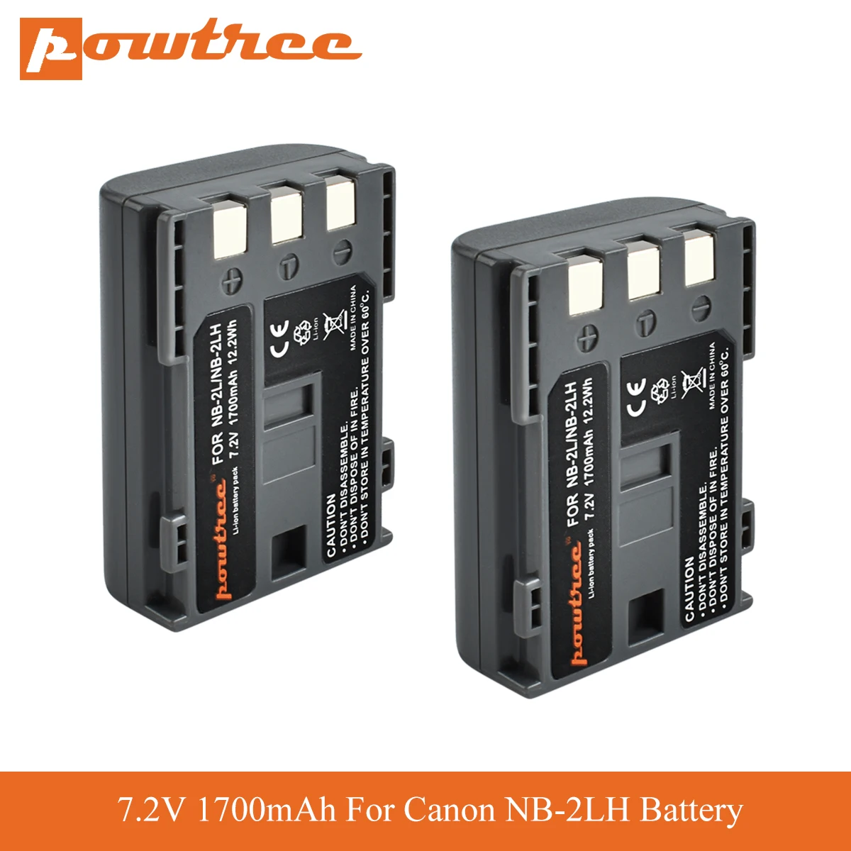 Литий ионная аккумуляторная батарея POWTREE NB 2L NB2L 2LH NB2LH 7 2 в Ач для камеры Canon Powershot g9
