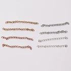 Удлинительная цепочка из нержавеющей стали 304, золотистаясеребристая, 5 см, удлинительные цепочки x 3x4 мм, для изготовления ювелирных изделий, 20 шт.