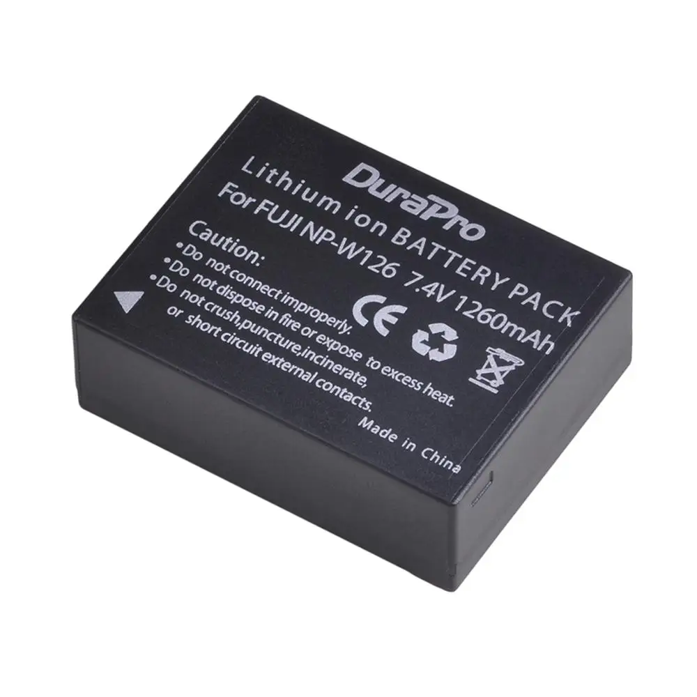 1260mAh NP-W126 NP W126 7.4V Аккумулятор для камеры + LCD USB Зарядное устройство для Fujifilm HS50 HS35 HS33 HS30EXR XA1 XE1 X-Pro1 XM1 X-T10.
