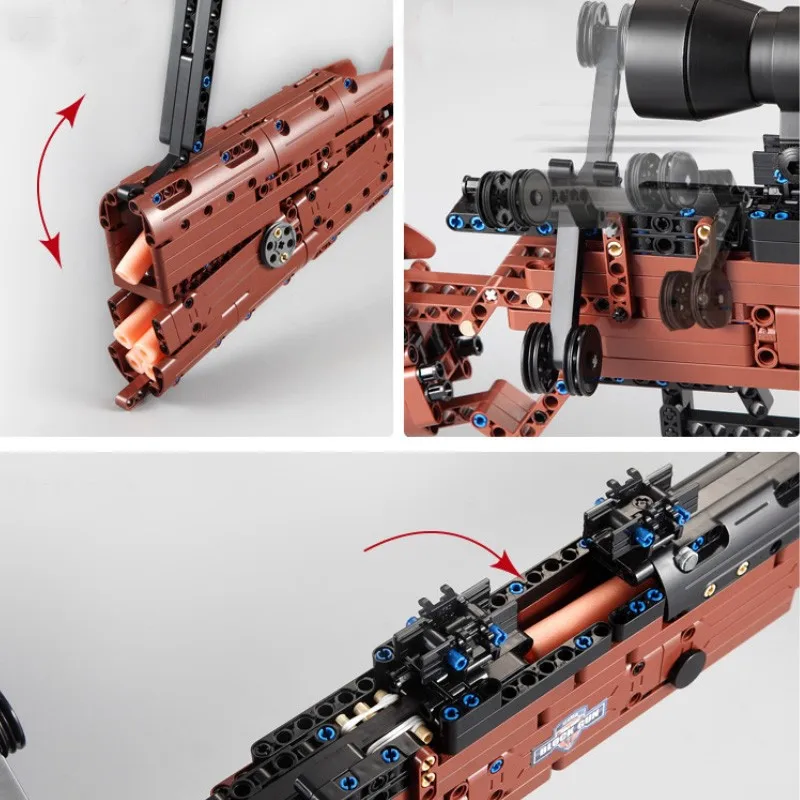 

SWAT Military WW2 Weapon 98K Desert Eagle Submachine Models Building Blocks Compatible For Pistol GUN Blocks Toys