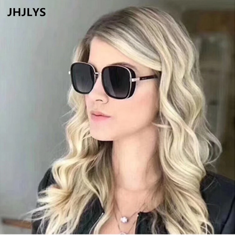 Новинка 2019 квадратные солнцезащитные очки для девушек фирменный дизайн ультра