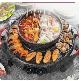 

barbecue plate electric double barbecue baking barbecue electric baking barbecue electric barbecue hot barbecue hot pot barbecue