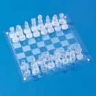 Стеклянные шахматы, роскошные элегантные шахматы, средний размер, борцовские упаковки, шахматы, настольные шахматы