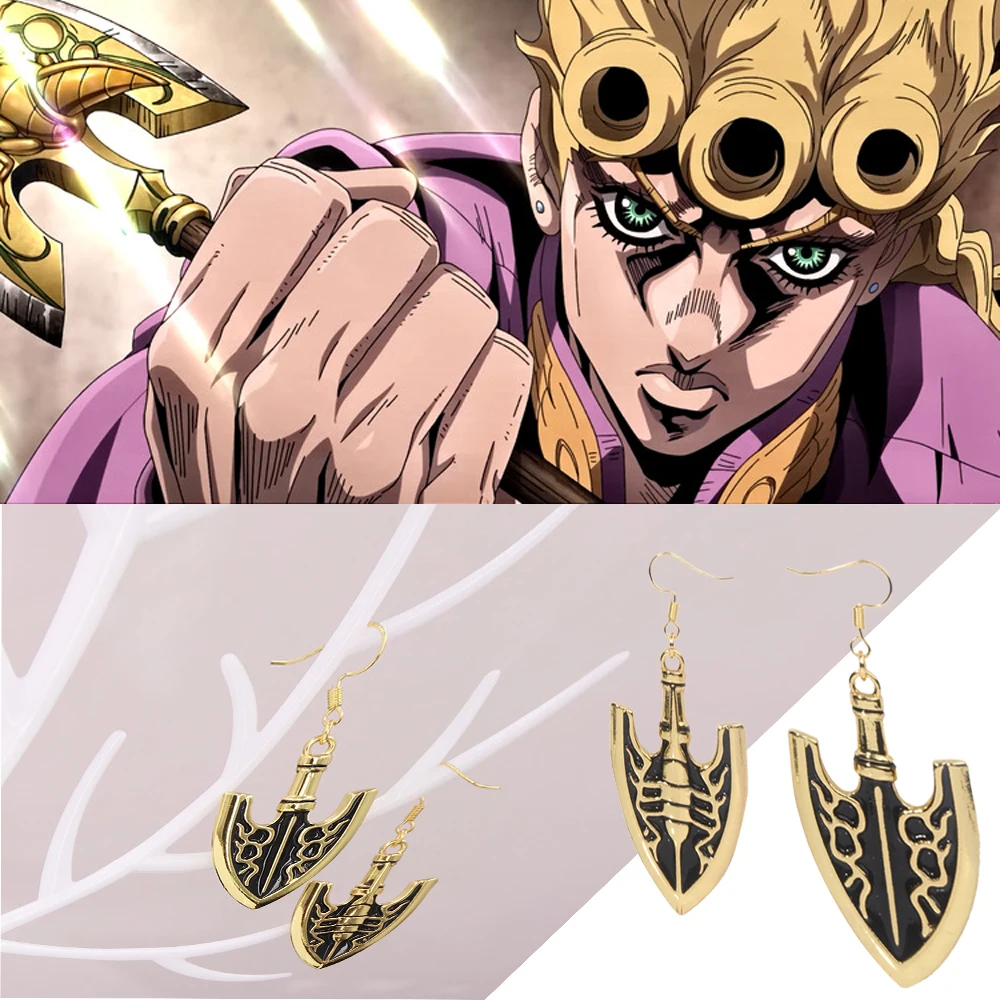 

Anime JOJOS Bizarre Adventure Killer Queen Arrow Earrings Crazy Higashikata Josuke Kira Yoshikage Cosplay Earhook Fans Gift