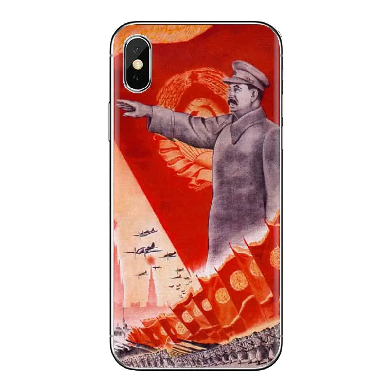 Чехол из ТПУ винтажный русский Сталин постер для huawei Honor 7X V10 6C V9 6A Play 9 mate 10 Pro Y7 Y5 P8