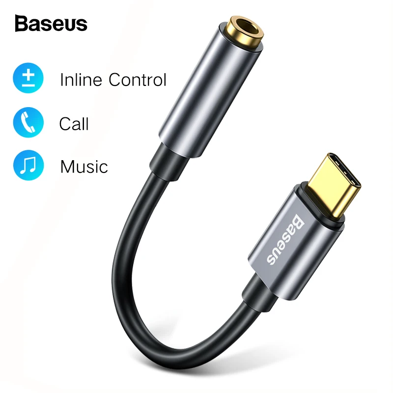 Baseus usb type C до 3,5 мм разъем OTG адаптер USB-C type-C до 3,5 мм наушников аудио Aux кабель для huawei Xiaomi Mi 9 8 Oneplus 7