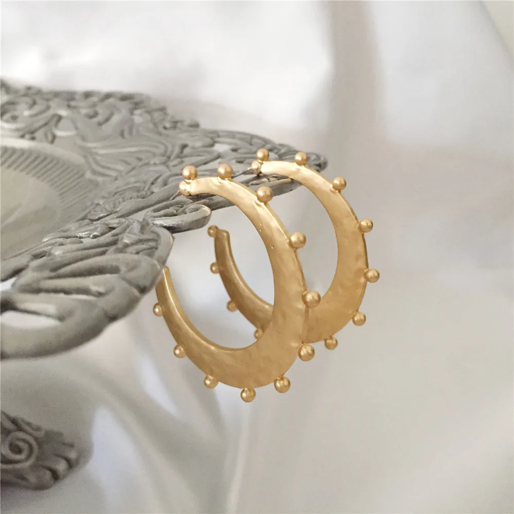 Актуальные женские серьги-кольца в Корейском стиле элегантные петли из металла