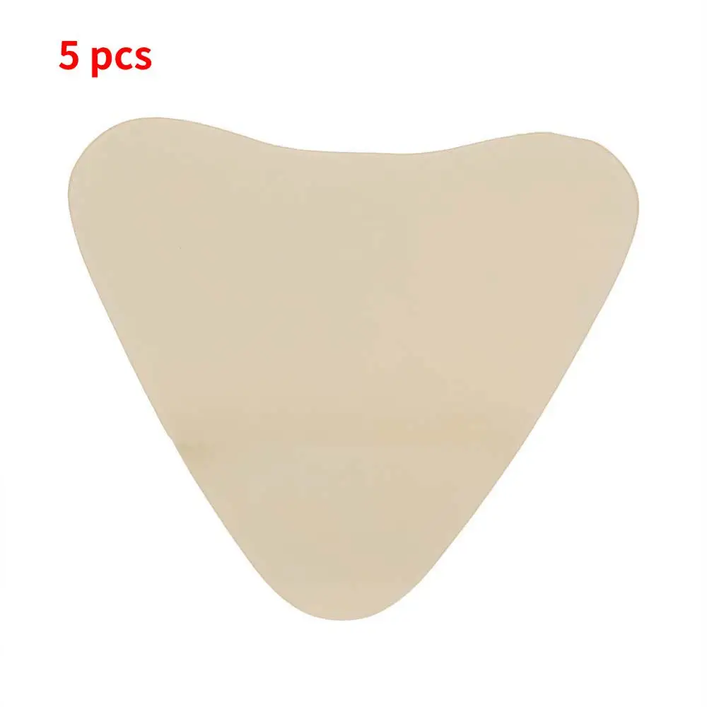 5pcs Gold 5 шт./10 шт. силиконовые накладки для бюстгальтера, груди, шеи, против морщин, прозрачные накладки для ухода за кожей груди, подтягивающие лифтинг, треугольные накладки для груди - Цвет: 5pcs Gold