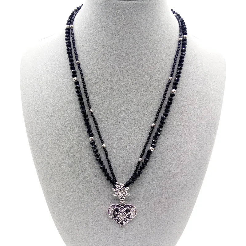 Женское серебряное ожерелье с подвеской в форме сердца | Украшения и аксессуары