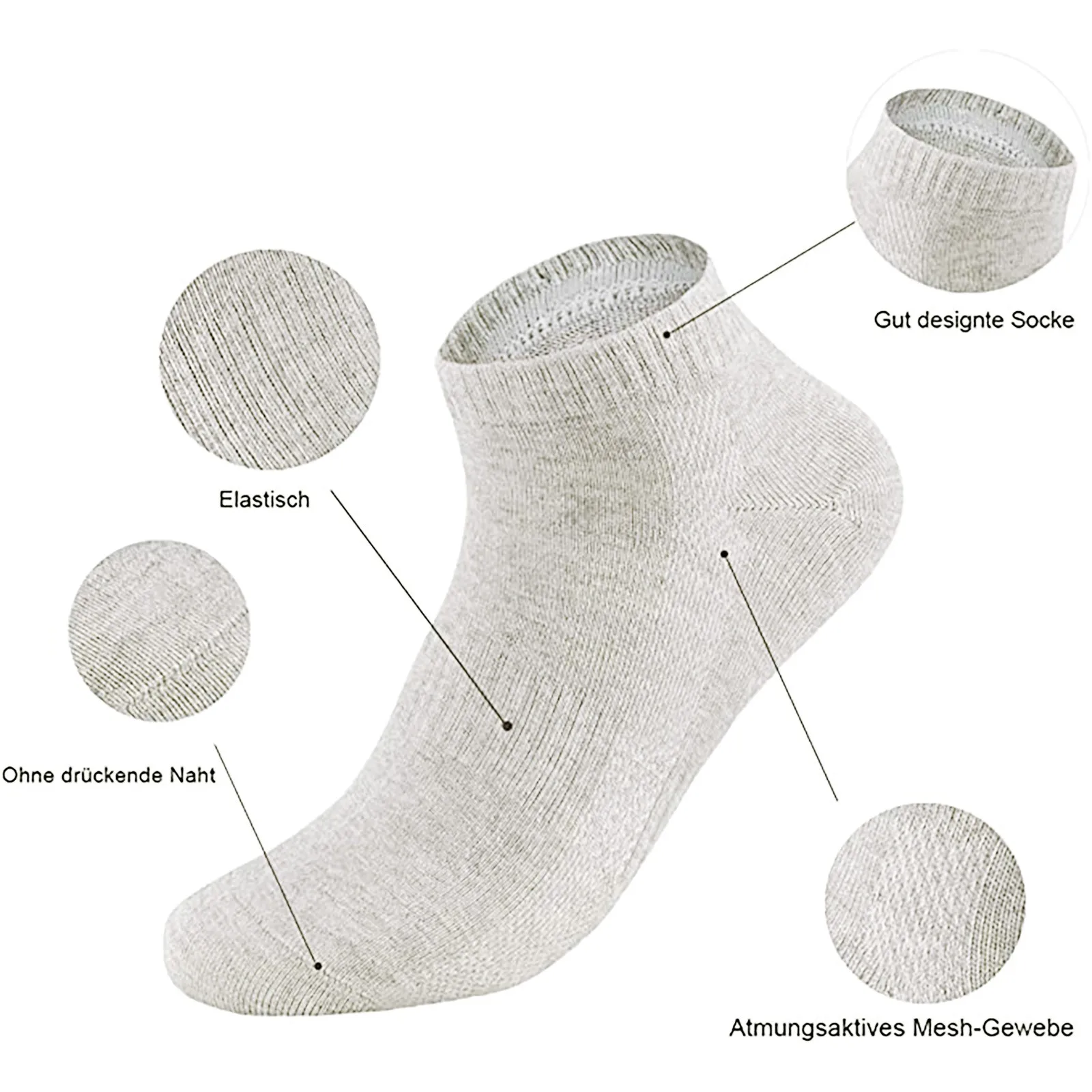 

5 Pairs/lot Solid Short Socks Unisex Men Women Socks Breathable Socks Ankle Socks Male Boat Socks Spring Summer Business Socks
