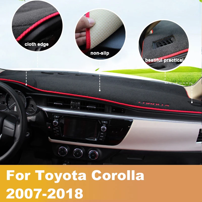 Коврик для защиты приборной панели от светильник Накладка коврики LHD Toyota Corolla E150