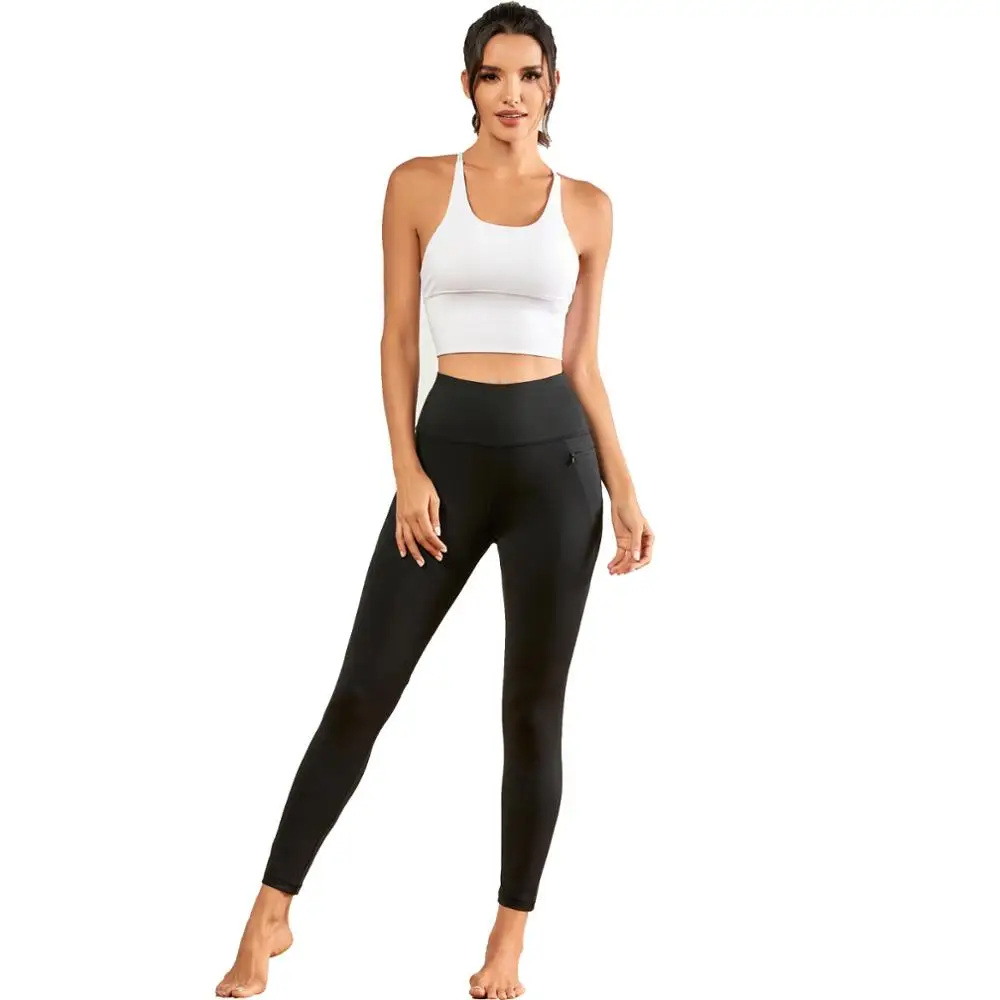 

Yoga Pants High Waist Stretchy Sport Tights Elasticated Fitness Leggings with Zipper Pocket Hot Sale Gym Running workout Clothes