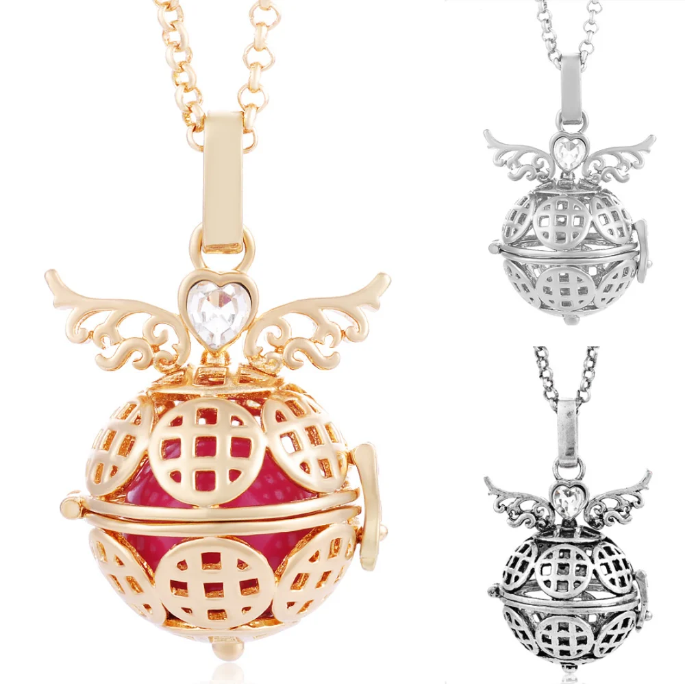 Угол звонящих колокольчика Мексиканская гармонии Bola мяч кулон ожерелье для