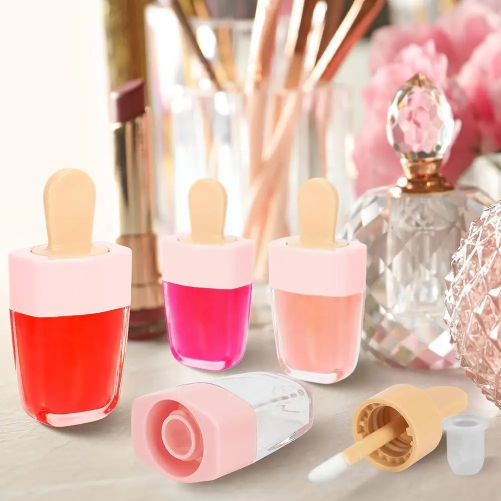 

3.9ml Lip Gloss Bottles Lip Glaze Tube Empty Ice Cream Lip Packaging Lipgloss Material Tube Glaze Diy Makeup T7l9